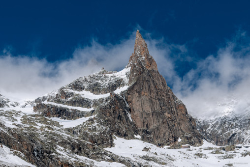 L'aiguille Dibona, version hivernale
