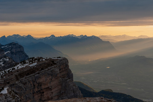 Jeux de lumière depuis la Dent de Crolles