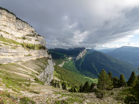 Sous la sangle, vue vers le sud