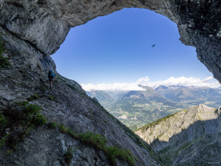 L'accès la la rampe des jumeaux de Farrault
