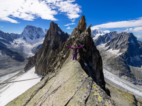 Une autre cordée sur l'arête de la Nonne