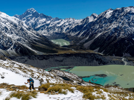 Vue sur le Hooker lake