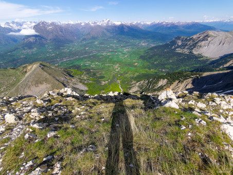 Self portrait depuis le sommet du Pic Ponsin