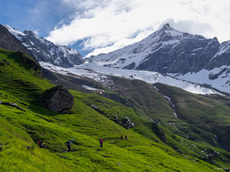 Montée au refuge du Mont Pourri