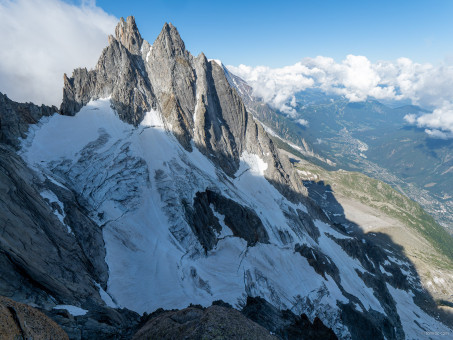La Pointe de Chamoniz, vue depuis le Charmoz