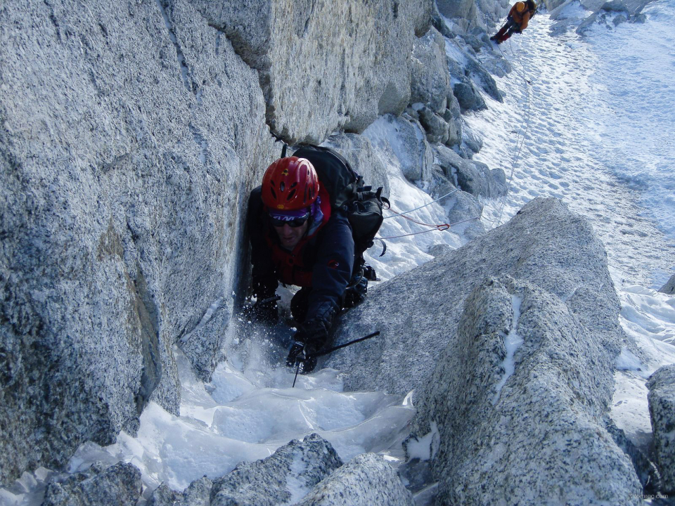 Goulotte Chéré au Mont Blanc du Tacul