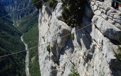 Grimpe dans le Verdon