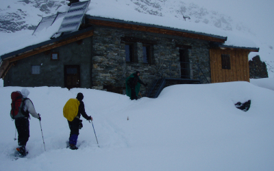 Refuge du Ruitor en raquettes