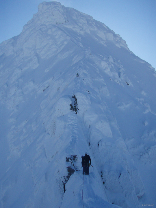 le passage du Gap dans Tower Ridge