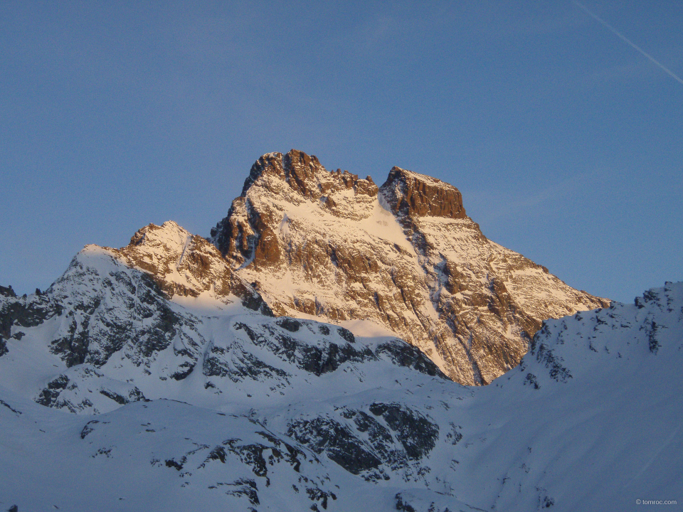 Le Mont Viso sous la lumière du soir