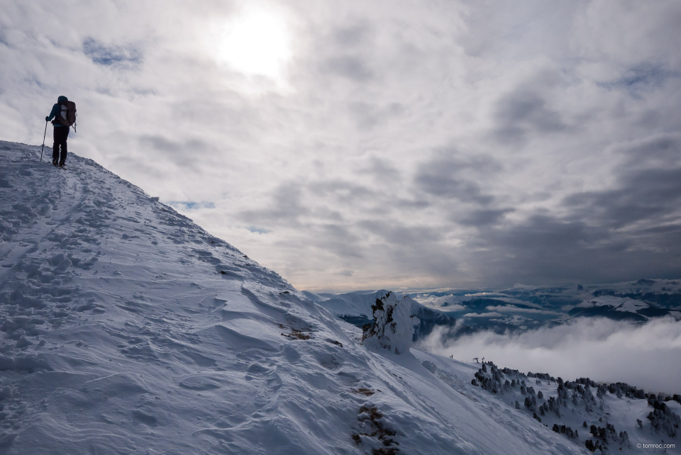 A l'approche du sommet de Chamrousse