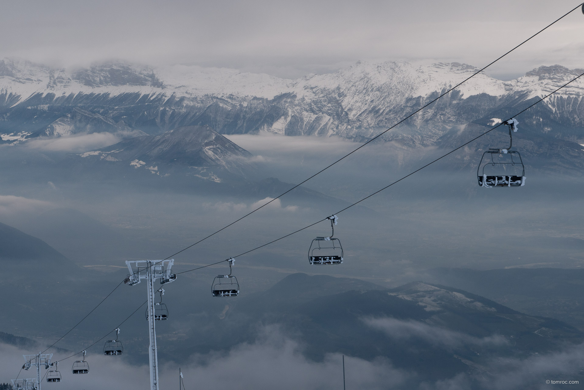 Ski rando à Croix de Chamrousse