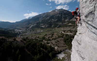 Via ferrata à Aussois, 1ère