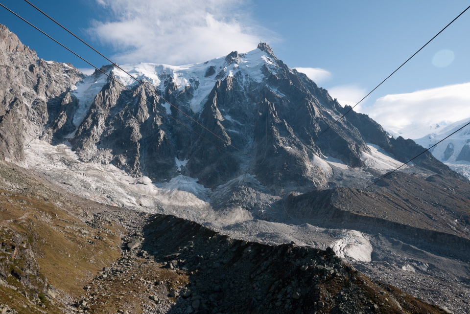 Téléphérique de l'aiguille du midi, seconde section.