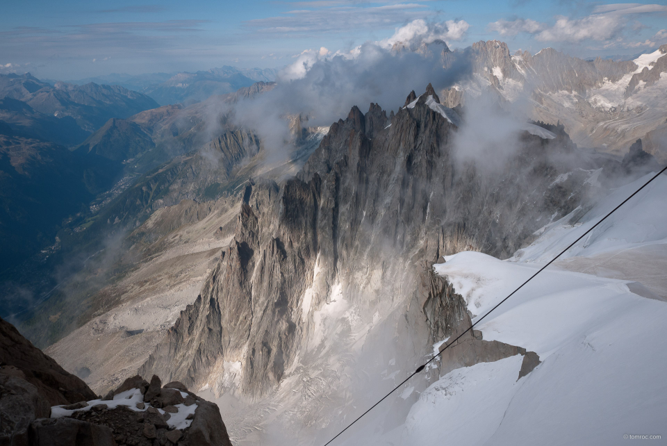 Depuis l'Aiguille du midi.