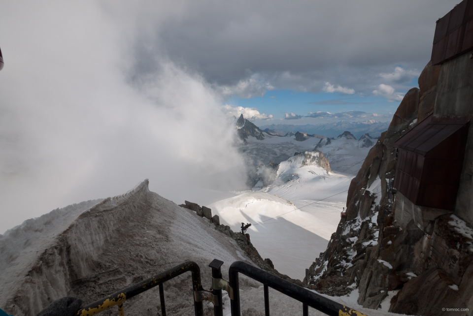 Le départ pour l'arête.