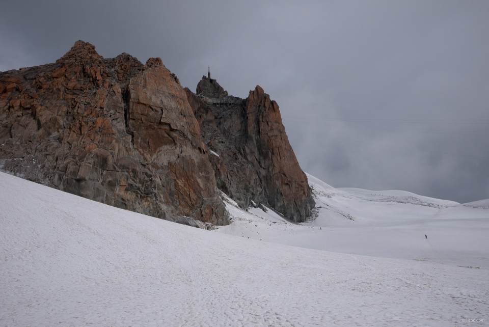 Vers l'aiguille du midi.