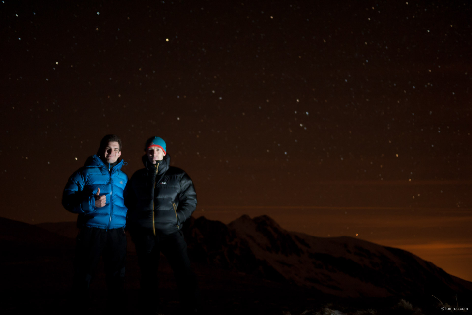 Les frangins au bivouac.