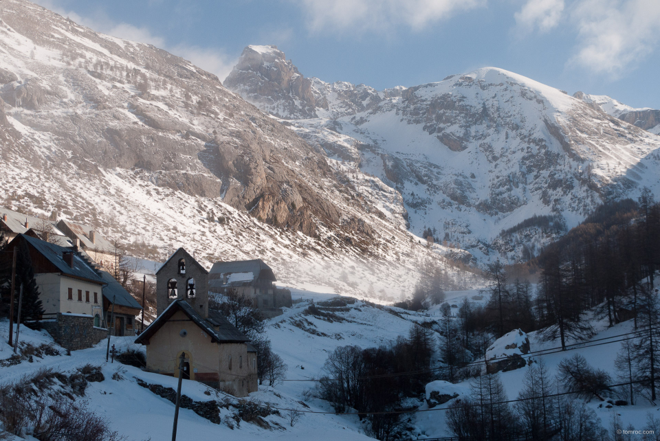 A l'attaque de notre trajet vers le refuge de Chambeyron.