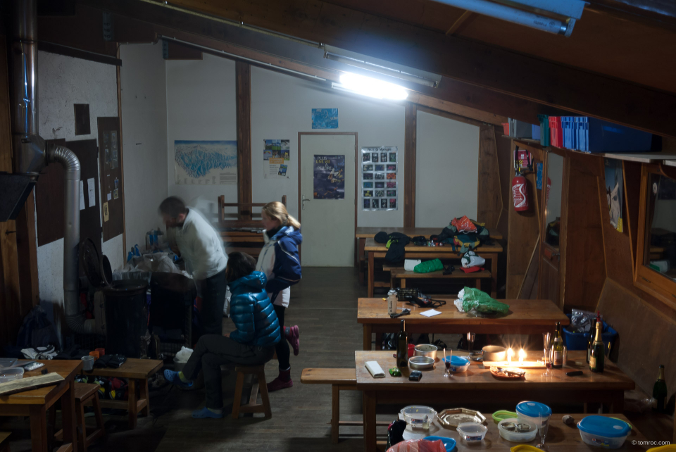 Grand luxe au refuge, tout ça dans les sacs !