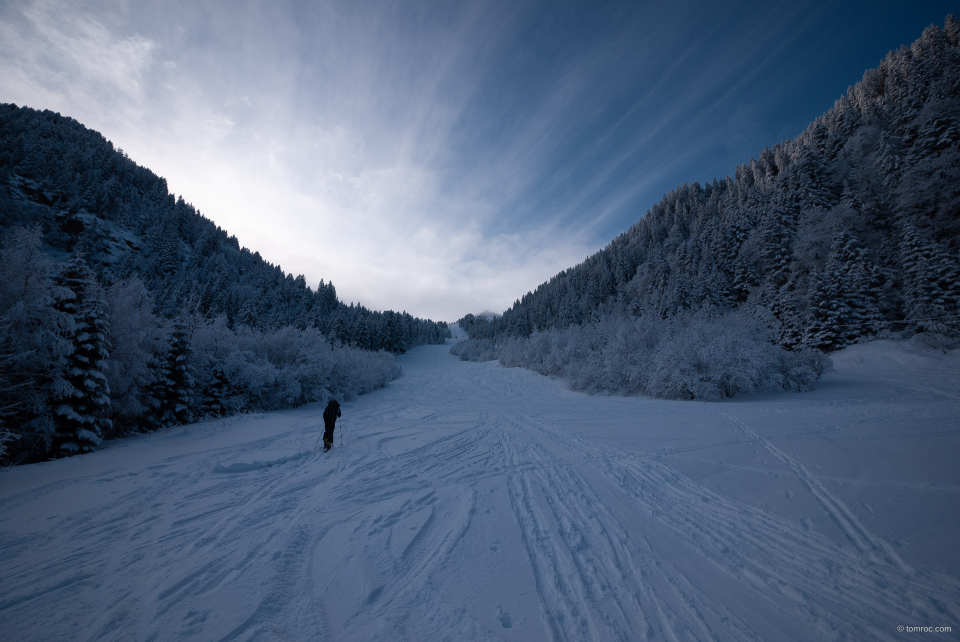 Au départ dans les pentes de Chamrousse.