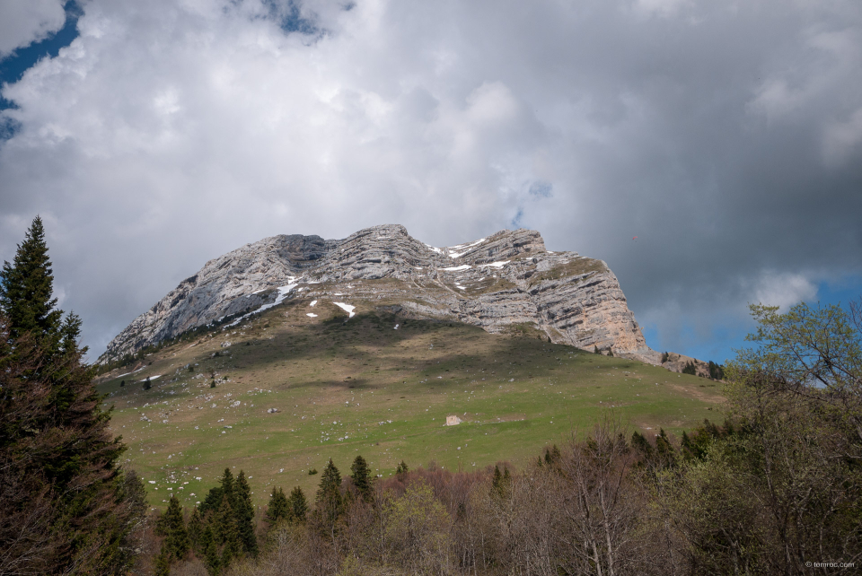 La dent de Crolles, vu de son flanc sud ouest.