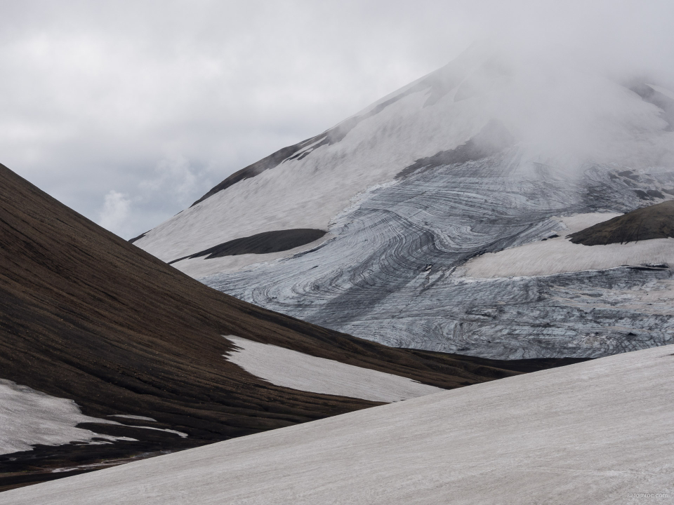 Kaldaklofsjökull, sur le trek Skogar - Landmannalaugar