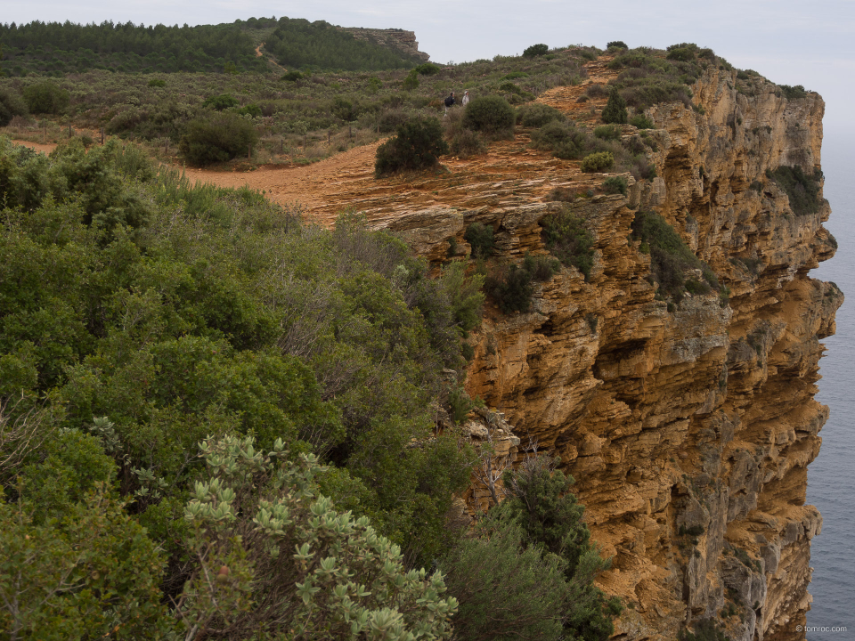 Les parois de Cap Canaille