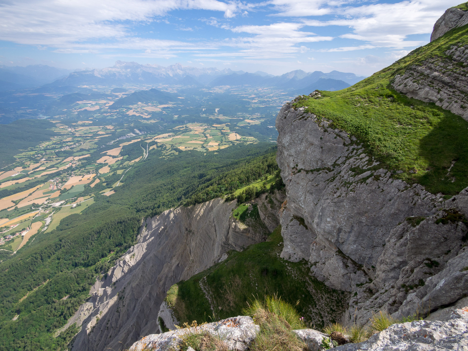 La gorge du Baconnet, contournée par les vires