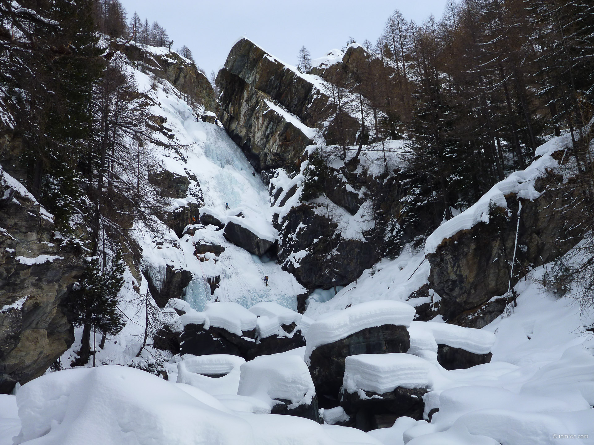 Glace à Cogne avec le CAF