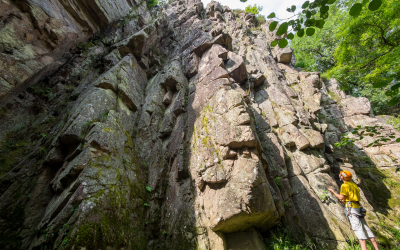 Escalade à Vieux Chateau avec le CAF