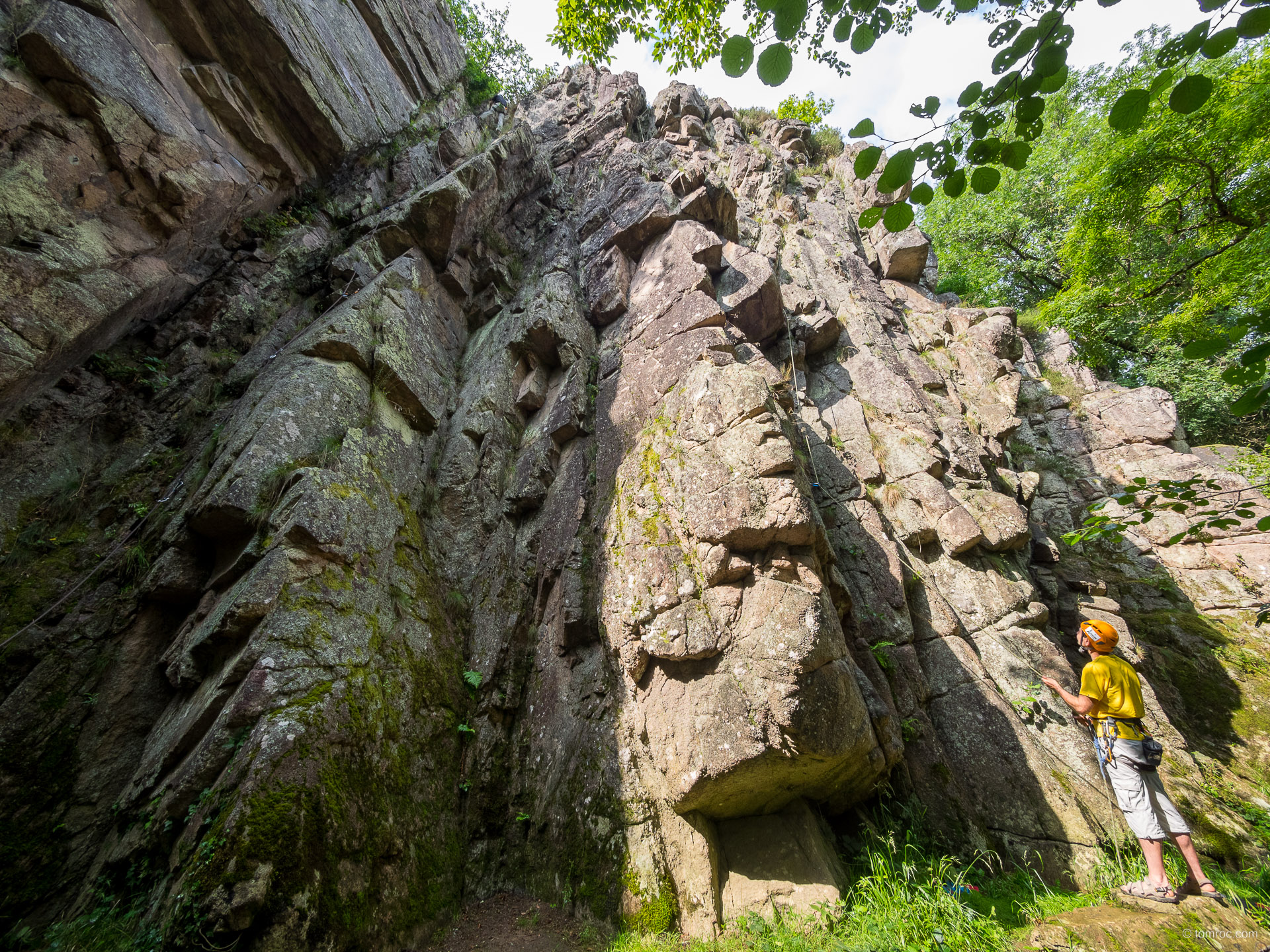 Escalade à Vieux Chateau avec le CAF