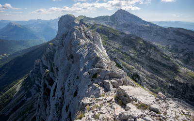 Arêtes de Gerbier, Tête des Pras Arnaud et Vire de la Savine