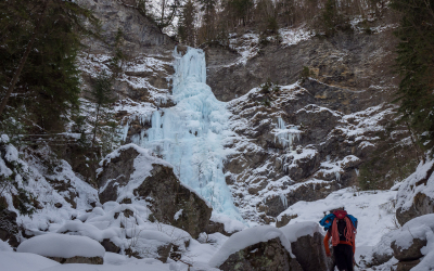 Cascade de glace à Sixt fer à cheval