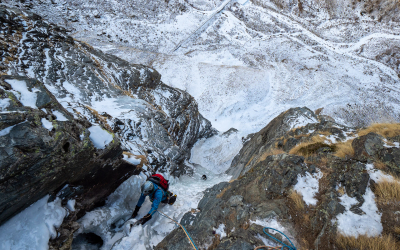 Cascades à Cogne, dont Cold couloir et Eau de Cristaux